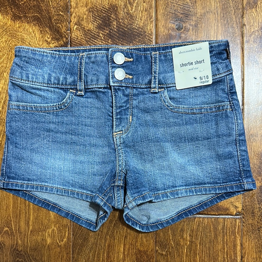 Abercrombie Kids Blue Jean Shorts Classic Fit